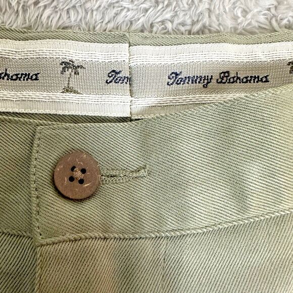 Tommy Bahama‎ Men’s Silk Pleated Dress Pants 36 Khaki Beige Textured Relaxed Fit - Picture 3 of 10